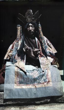 Shaman, China 1928 Autochrome by Joseph Rock